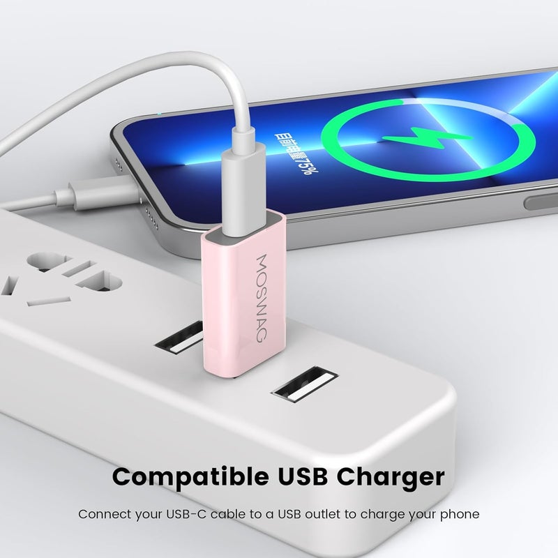 MOSWAG USB-C Female to USB-A Male Adapter, Compatible with Laptops, PC, USB Type-C - Image 4